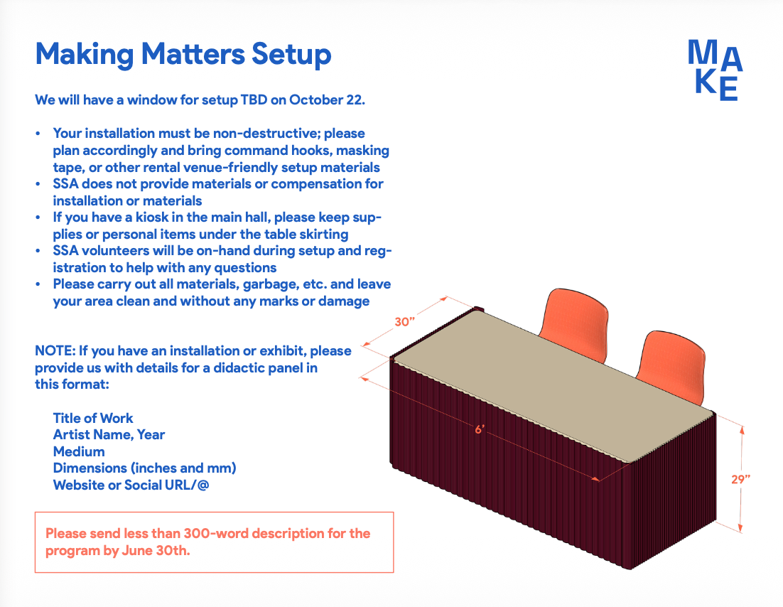 Making Matters setup preview