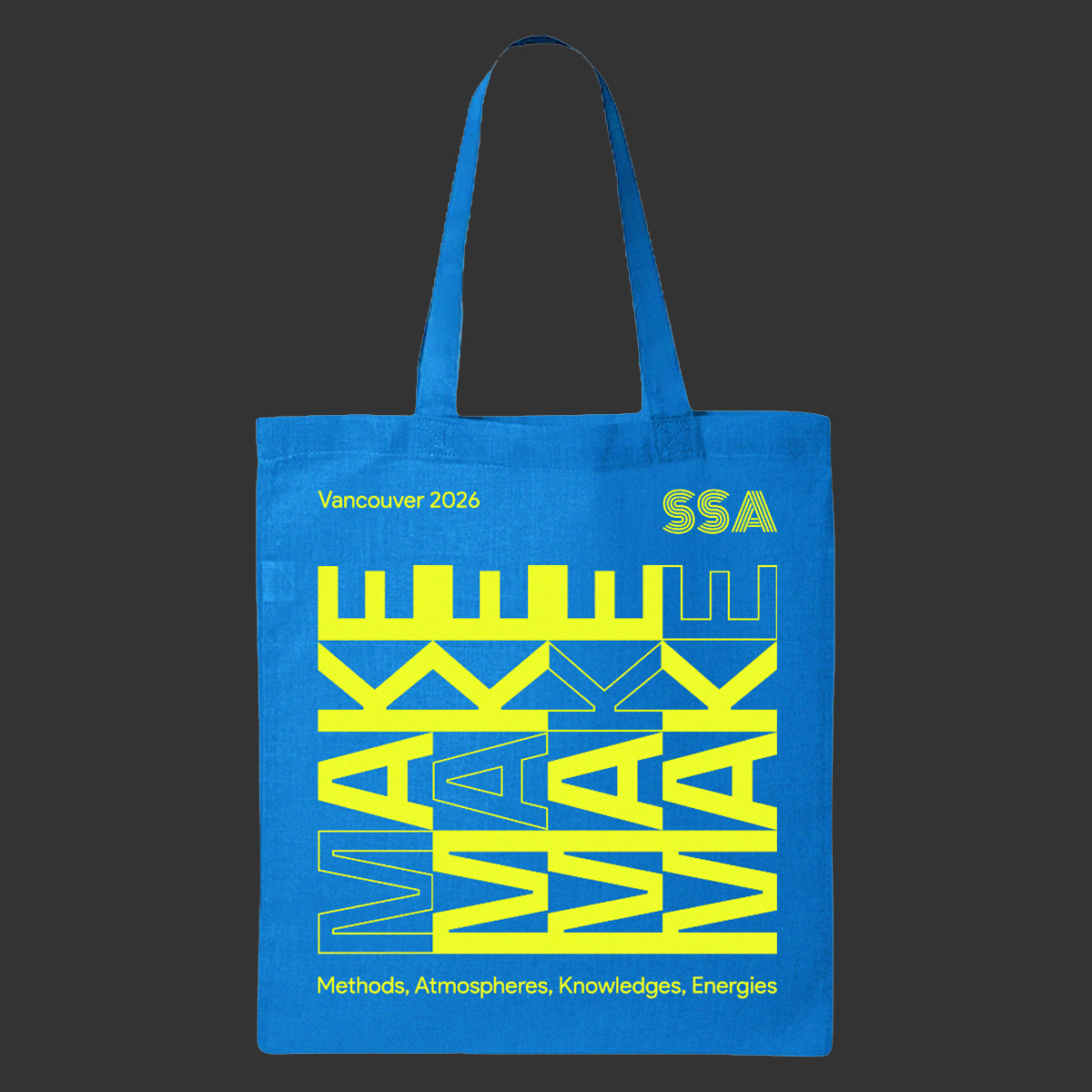 #MAKE tote in sapphire